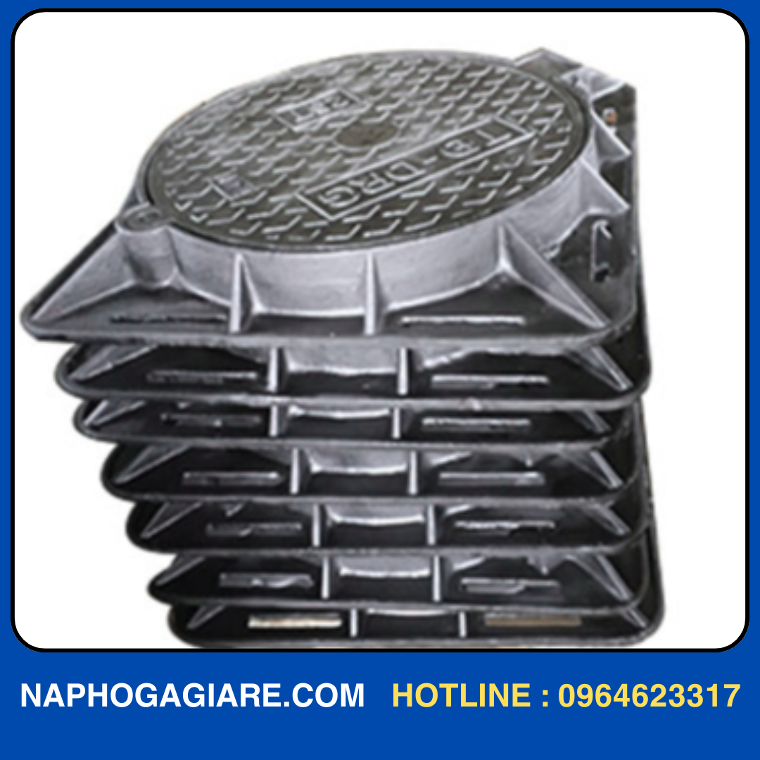 Nắp hố ga gang cầu 25 Tấn
